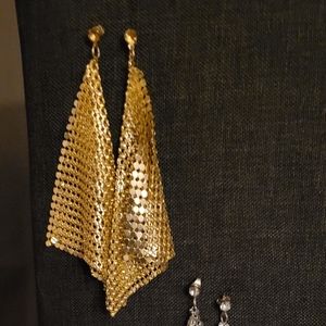 Elegant Mesh diamond cut earrings